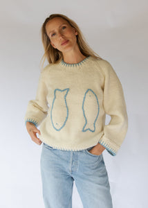 Pisces Sweater-Snow