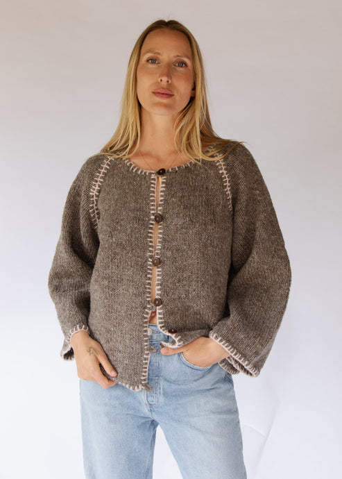 Heidelburg Cardigan-Ash