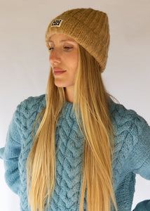 Arosa Beanie-Caramel (and Sky & Biscuit)