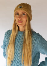 Load image into Gallery viewer, Arosa Beanie-Caramel (and Sky &amp; Biscuit)