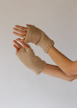 Load image into Gallery viewer, Fingerless Gloves-Natural (and Dove)