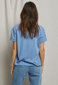 Harley-Cotton Boxy Crew Tee-Carolina Blue