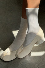 Load image into Gallery viewer, Her Socks Lurex-Ivory Gold Glitter