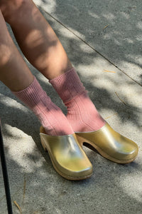 Cashmere Classic Socks-Rose Petal