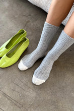 Load image into Gallery viewer, Cashmere Socks-Grey Melange