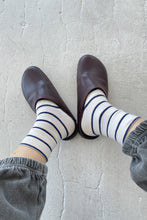 Load image into Gallery viewer, Wally Socks-Breton Stripe (Navy)