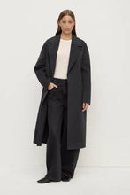 Load image into Gallery viewer, Ivy Wool Coat-Charcoal Marle