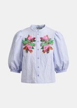 Load image into Gallery viewer, Jaiden Embellished Shirt-Light Blue/Multi Colour
