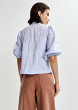 Load image into Gallery viewer, Jaiden Embellished Shirt-Light Blue/Multi Colour