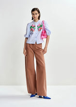Load image into Gallery viewer, Jaiden Embellished Shirt-Light Blue/Multi Colour