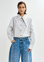 Load image into Gallery viewer, Jomato Shirt-Nile Blue / Black / Off White