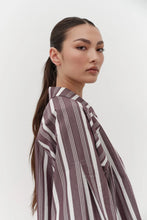 Load image into Gallery viewer, Finn Shirt-Plum Stripe