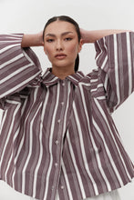 Load image into Gallery viewer, Finn Shirt-Plum Stripe