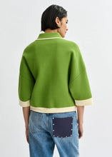 Load image into Gallery viewer, Juggly Cardigan-Spirulina Green / Off White