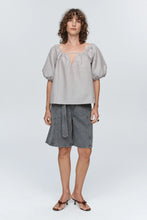 Load image into Gallery viewer, Kendra Top-Chocolate Stripe