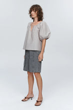 Load image into Gallery viewer, Kendra Top-Chocolate Stripe