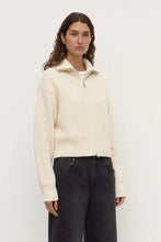 Load image into Gallery viewer, Kaia Wool Zip Sweater-Antique White