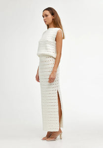 Laura Crochet Skirt-Ivory