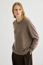 Load image into Gallery viewer, Cashmere Oversized Crewneck-Cocoa Marle