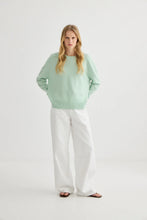 Load image into Gallery viewer, Oversized Cashmere Crew-Mint