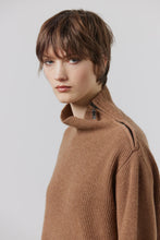 Load image into Gallery viewer, Aidan Ribbed Oversized Sweater-Saddle