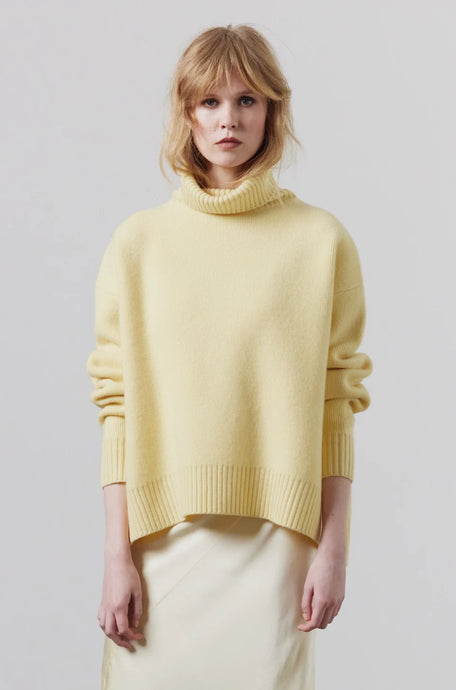 Nico Oversized Sweater-Lemon