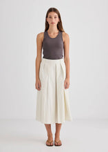 Load image into Gallery viewer, Ellis Pleated Skirt-Cream