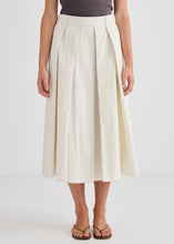 Load image into Gallery viewer, Ellis Pleated Skirt-Cream