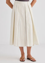 Load image into Gallery viewer, Ellis Pleated Skirt-Cream