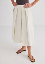 Load image into Gallery viewer, Ellis Pleated Skirt-Cream