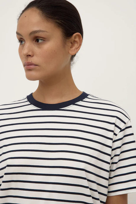 Leony Stripe Tee True Navy/Antique White