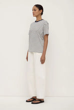 Load image into Gallery viewer, Leony Stripe Tee True Navy/Antique White