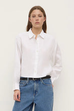 Load image into Gallery viewer, Lilah Linen Boxy Shirt-White