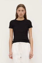 Load image into Gallery viewer, Linley Rib Tee-Black