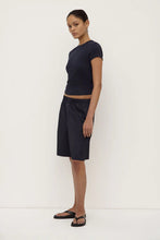 Load image into Gallery viewer, Linley Rib Tee-True Navy