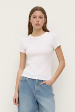 Load image into Gallery viewer, Linley Rib Tee-White
