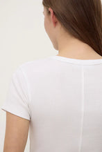 Load image into Gallery viewer, Linley Rib Tee-White