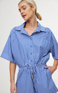 Lucia Playsuit-Riviera Stripe