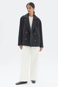 Lucy Wool Coat-Charcoal