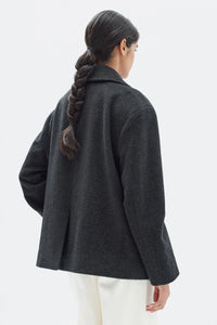 Lucy Wool Coat-Charcoal