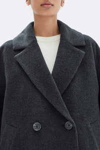 Lucy Wool Coat-Charcoal