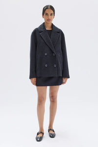 Lucy Wool Coat-Charcoal