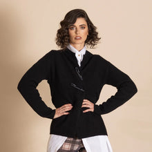Load image into Gallery viewer, Felt Balmoral Cardi-Black