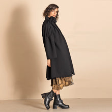 Load image into Gallery viewer, Dublin Tuck Coat-Black