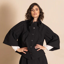 Load image into Gallery viewer, Dublin Tuck Jacket-Black