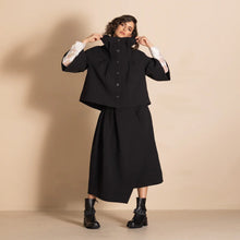Load image into Gallery viewer, Dublin Tuck Jacket-Black
