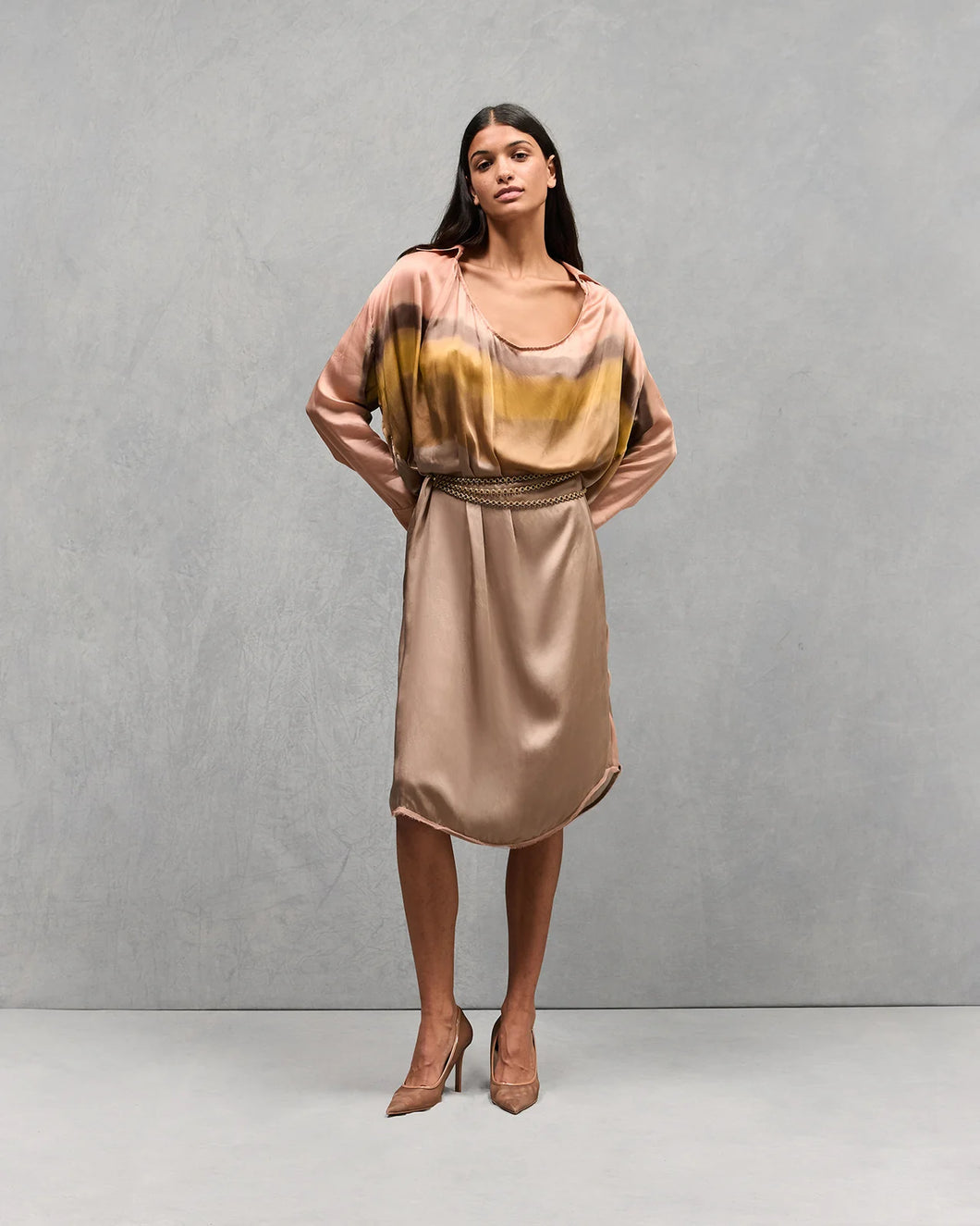 Maruli Dress-Powder Rainbow