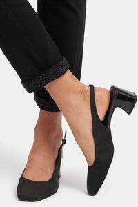 Sheri Slim Ankle Cheetah Cuff-Black Rinse