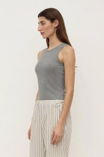 Load image into Gallery viewer, Mara Rib Tank-Charcoal Marle