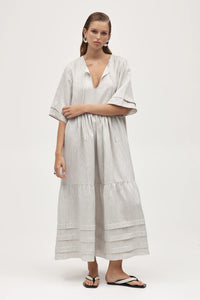 Nellie Dress-Twill Stripe